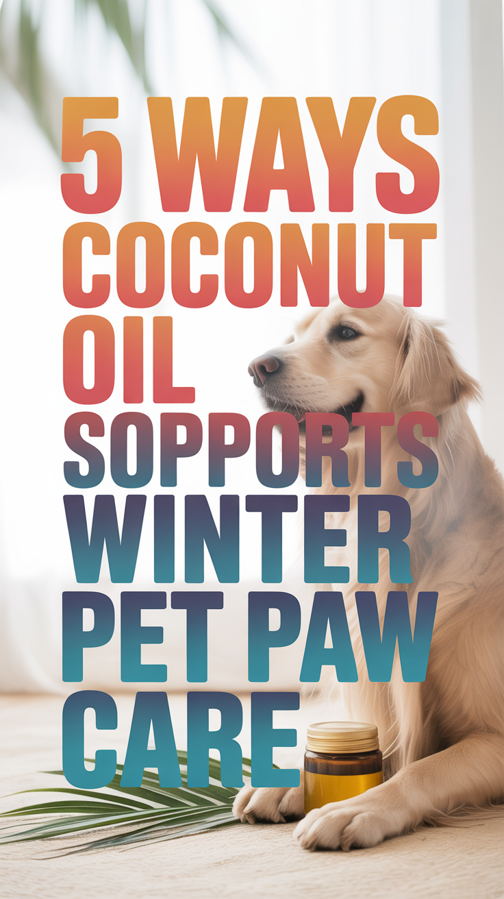 5 Ways Coconut Oil Supports Winter Pet Paw Care