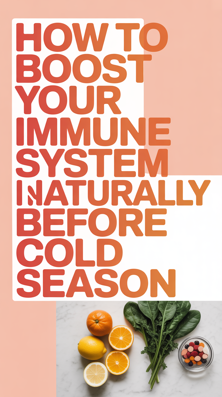 How to Boost Your Immune System Naturally Before Cold Season.