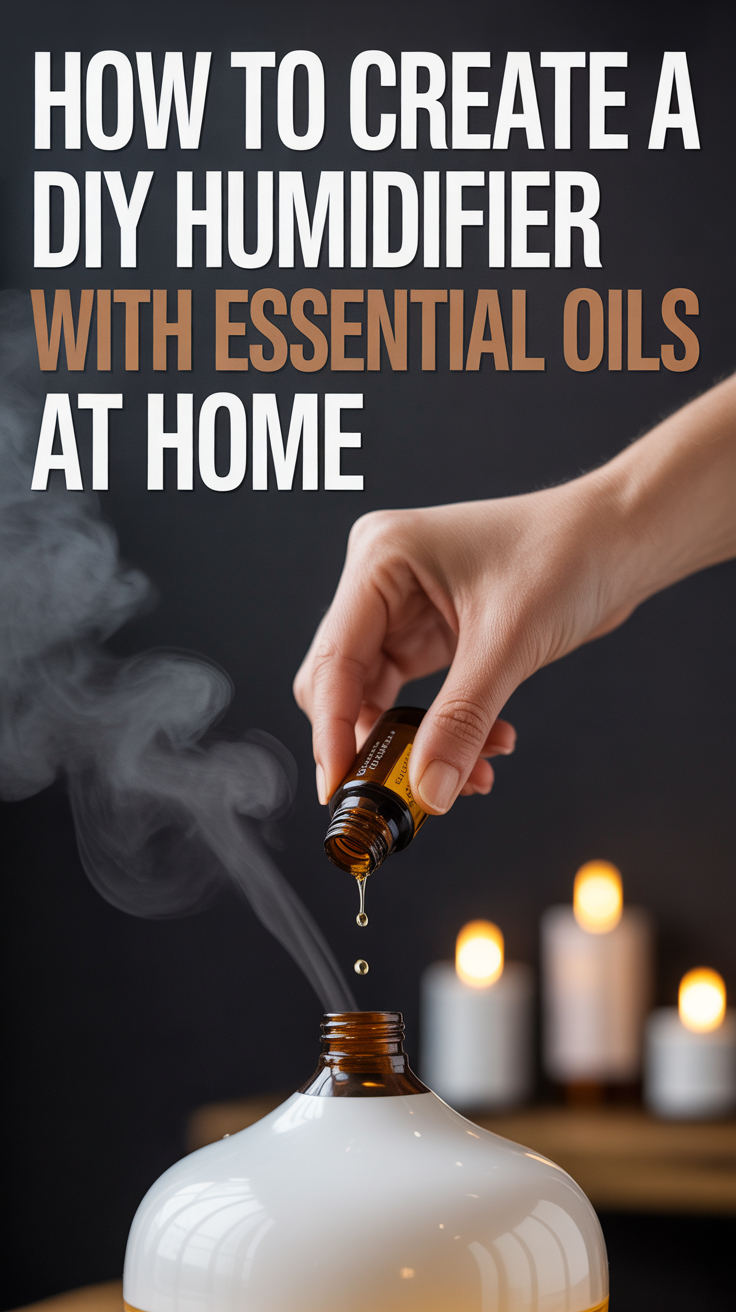 How to Create a DIY Humidifier With Essential Oils at Home.