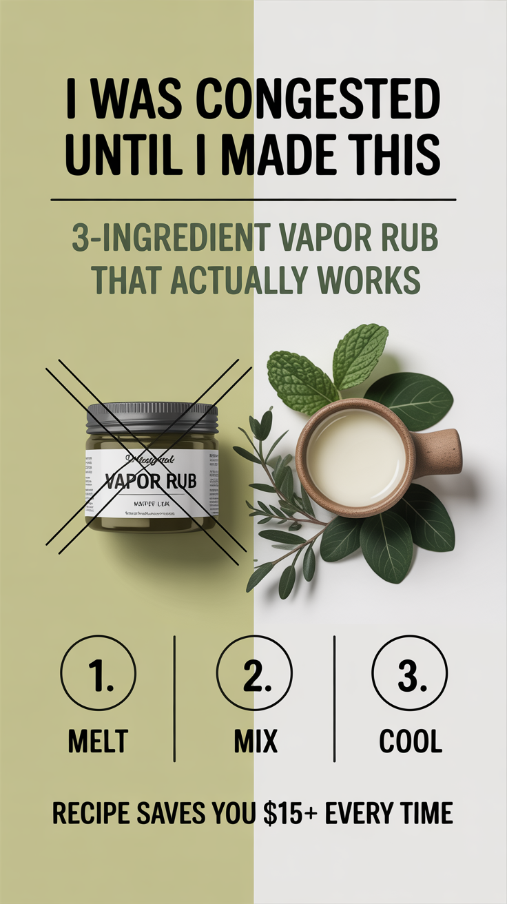 How to Create a Natural Vapor Rub for Congestion Relief.