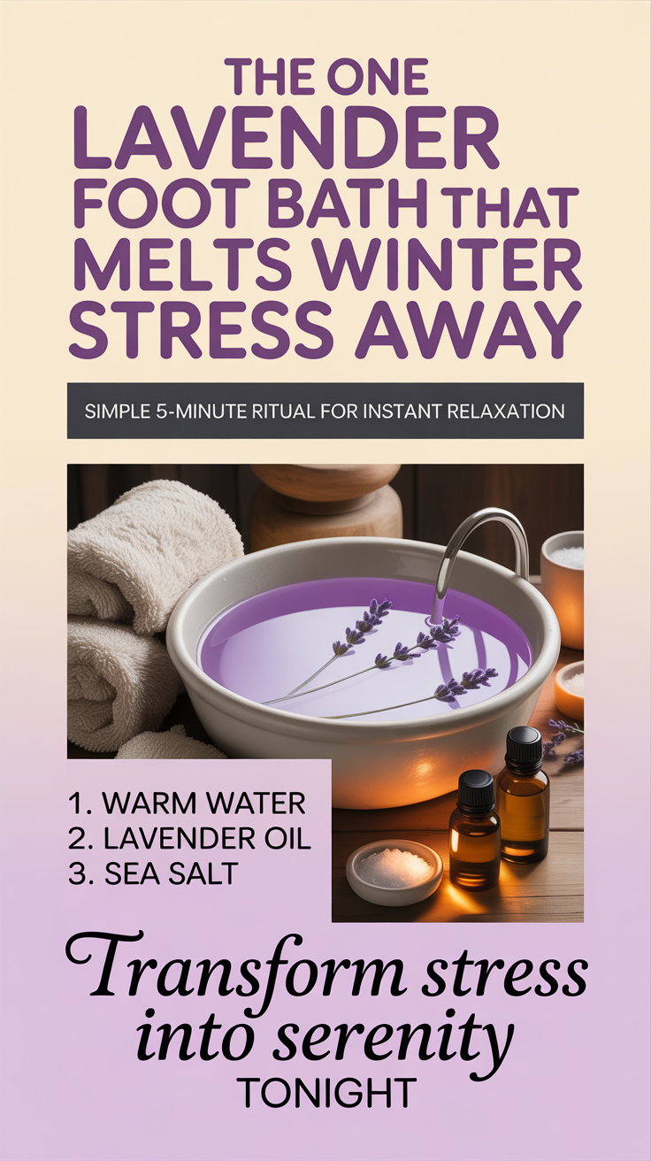 How to Create a Relaxing Lavender Foot Bath for Winter Stress.