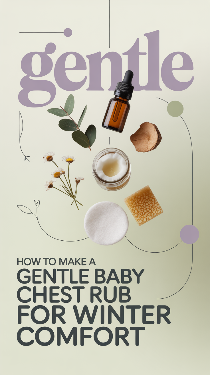 How to Make a Gentle Baby Chest Rub for Winter Comfort.