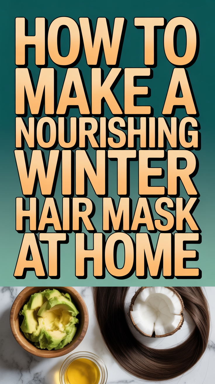 How to Make a Nourishing Winter Hair Mask at Home.
