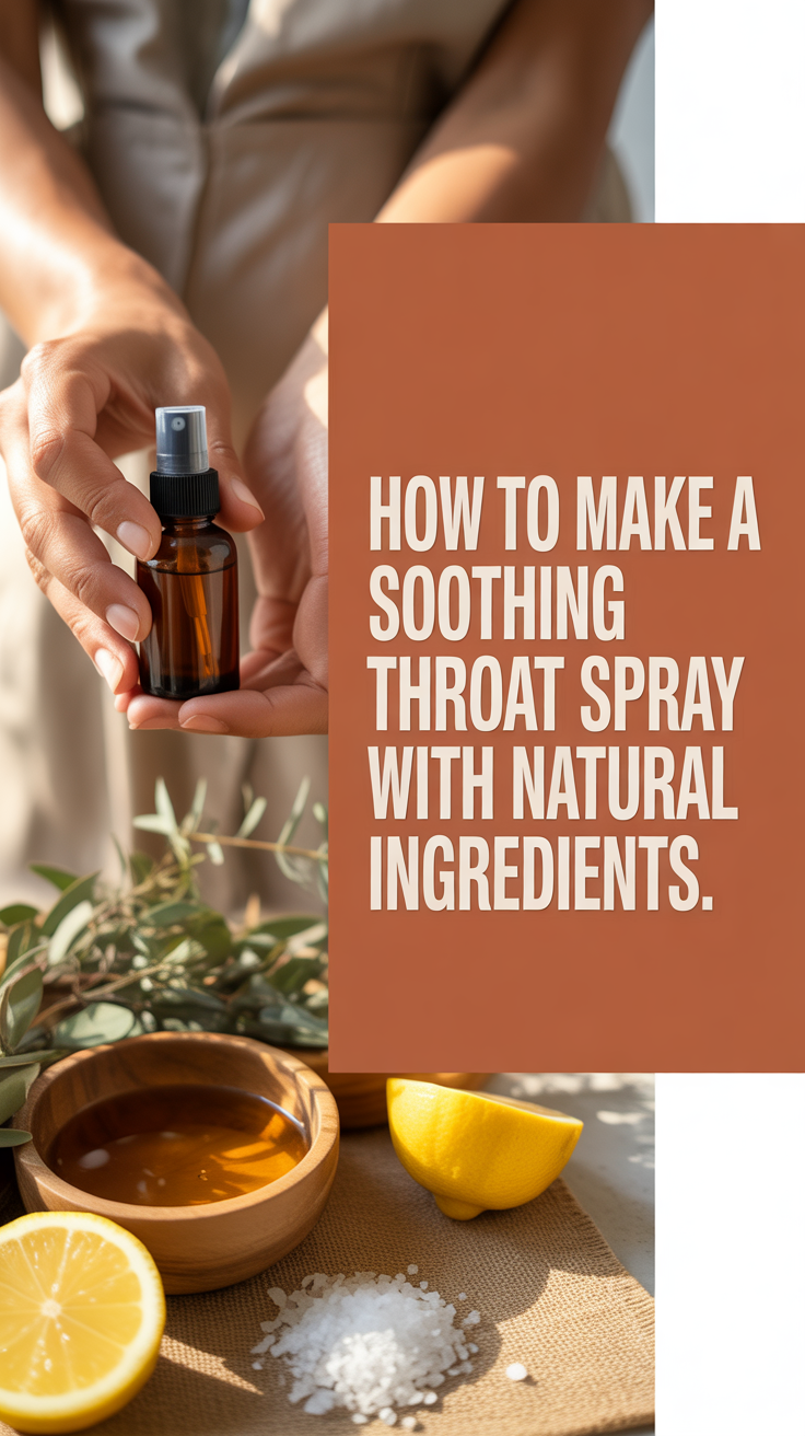 How to Make a Soothing Throat Spray With Natural Ingredients.