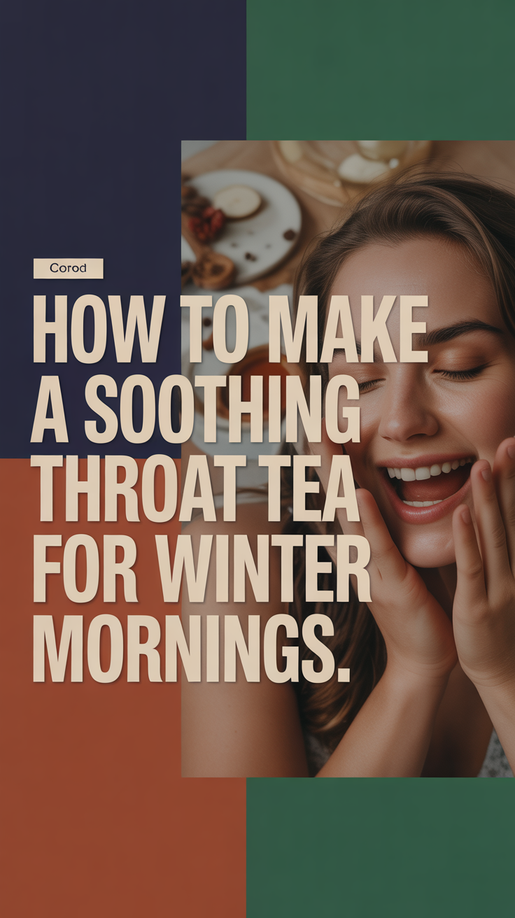 How to Make a Soothing Throat Tea for Winter Mornings.