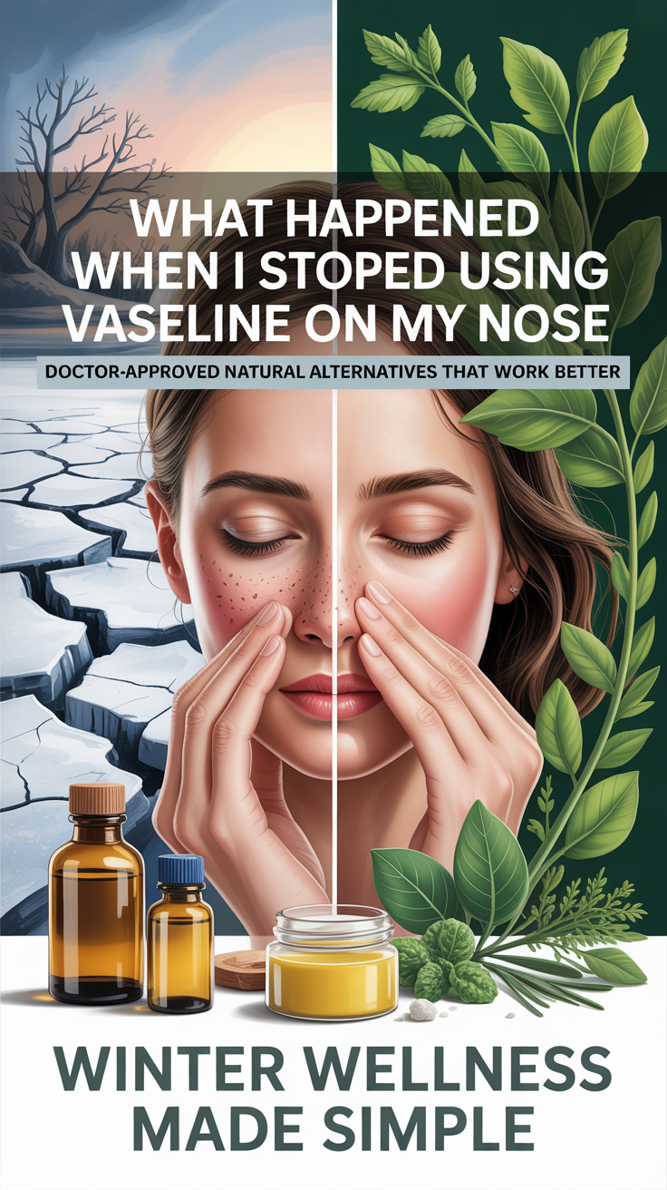 How to Soothe Winter Dry Nostrils Without Petroleum Products.