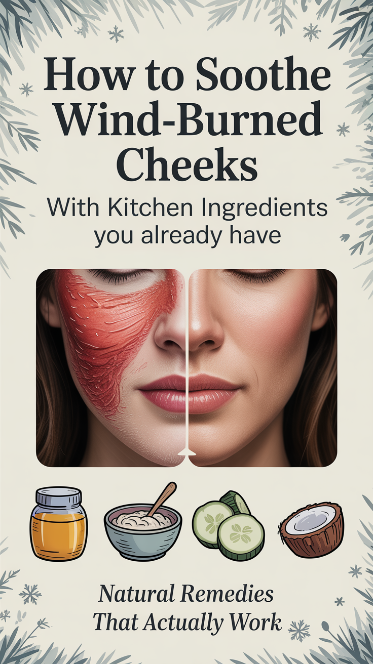 How to Soothe Winter Wind-Burned Cheeks With Kitchen Ingredients.