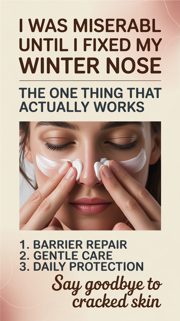 How to Treat Winter Chapped Nose Skin Around Nostrils.