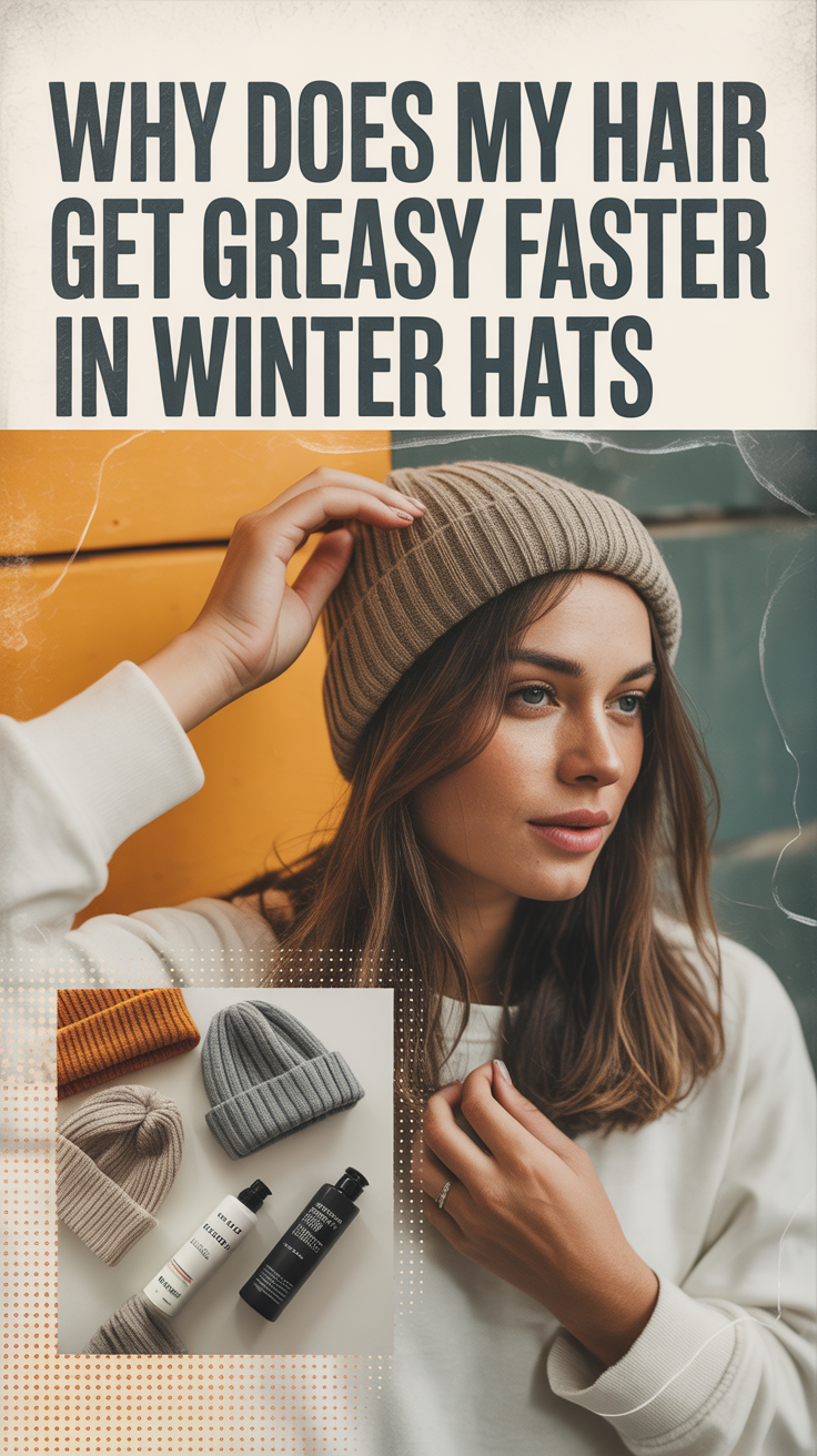 Why Does My Hair Get Greasy Faster in Winter Hats.